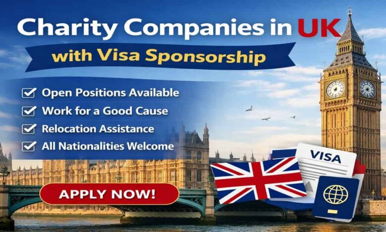Charity Companies in UK with Visa Sponsorship