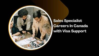 Sales Specialist Careers In Canada with Visa Support