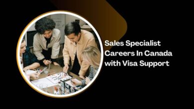 Sales Specialist Careers In Canada with Visa Support