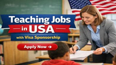 Teaching Jobs in USA with Visa Sponsorship