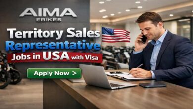 Territory Sales Representative Jobs in USA with Visa