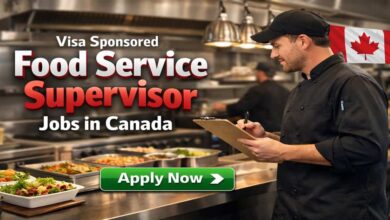 Visa Sponsored Food Service Supervisor Jobs in Canada