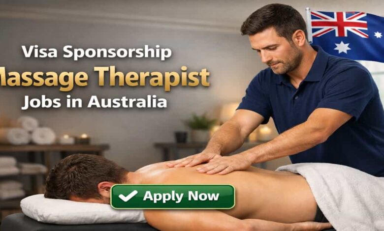 Visa Sponsorship Massage Therapist Jobs in Australia