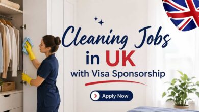 Cleaning Jobs in UK with Visa Sponsorship