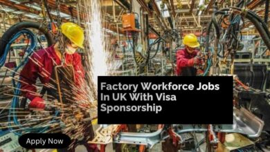 Factory Workforce Jobs In UK With Visa Sponsorship
