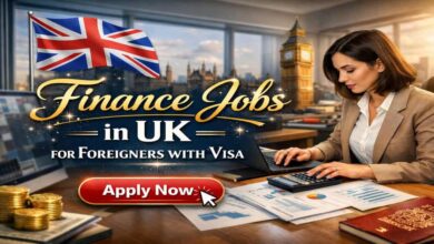 Finance Jobs in UK for Foreigners with Visa