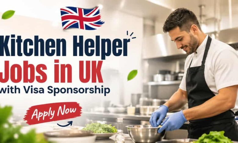 Kitchen Helper Jobs in UK with Visa Sponsorship