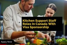 Kitchen Support Staff Roles In Canada With Visa Sponsorship