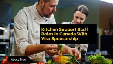 Kitchen Support Staff Roles In Canada With Visa Sponsorship