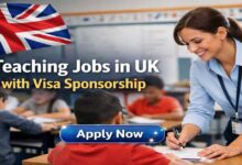 Teaching Jobs in UK with Visa Sponsorship