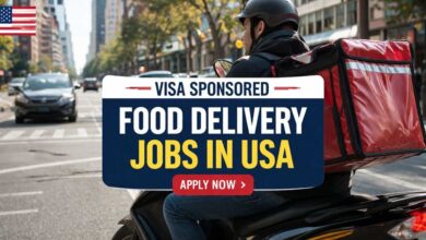 Visa Sponsored Food Delivery Jobs in USA