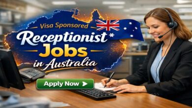Visa Sponsored Receptionist Jobs in Australia