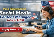 Visa Sponsored Social Media Content Manager Jobs in USA