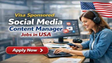 Visa Sponsored Social Media Content Manager Jobs in USA