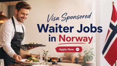 Visa Sponsored Waiter Jobs in Norway