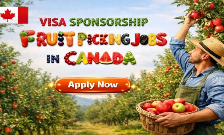 Visa Sponsorship Fruit Picking Jobs in Canada