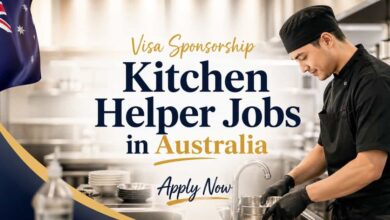 Visa Sponsorship Kitchen Helper Jobs in Australia