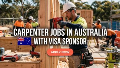 Carpenter Jobs in Australia with Visa Sponsor