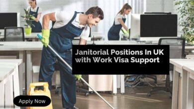 Janitorial Positions In UK with Work Visa Support