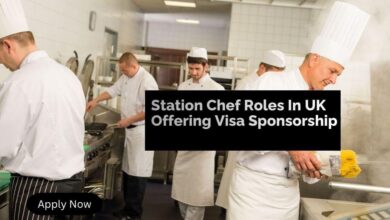 Station Chef Roles In UK Offering Visa Sponsorship