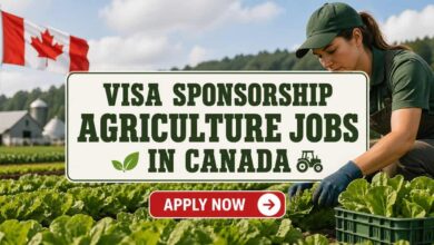 Visa Sponsorship Agriculture Jobs in Canada