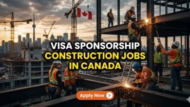 Visa Sponsorship Construction Jobs in Canada