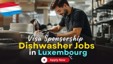 Visa Sponsorship Dishwasher Jobs in Luxembourg