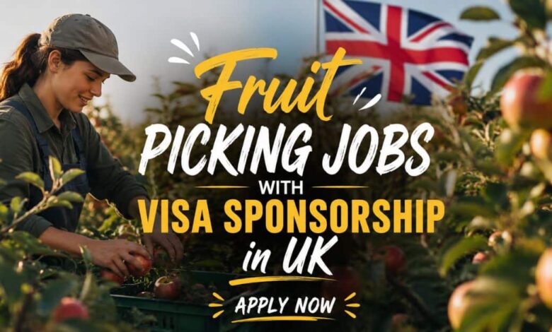 Fruit Picking Jobs with Visa Sponsorship in UK